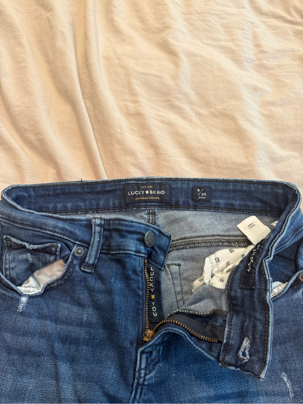 Lucky Brand Women's Dark Blue Skinny Jeans